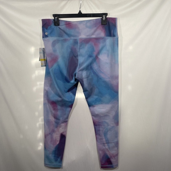 NWT Zella [ XL‎ ] Live In High Waist Ankle Leggings in Purple Mult Swan - Picture 9 of 12